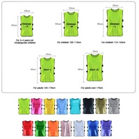 Vente en gros d'usine Maillots de football colorés Gilets d'équipe de football Maillots de basket-ball Gilets d'entraînement de football pour enfants et adultes