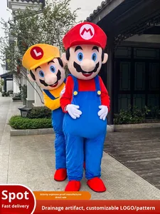 תחפושת בובת מריו מצוירת בעיצוב אישי של מארי למסיבות, הופעות והליכה, כיפית, סופר חמודה, תוצרת סין - Product Image 3