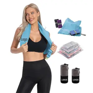 Benutzer definierte schnell trocknende Mikro faser Sport tuch für Outdoor-Camping Laufen Wandern Reisen Sport Handtuch Atmungsaktives Fitness studio Sport Fitness Handtuch