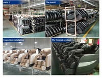 Fauteuil de massage corporel complet 4D à gravité zéro avec rail SL, airbag, rouleau pour les pieds, chaleur, Bluetooth, inclinable intelligent pour la maison et le salon