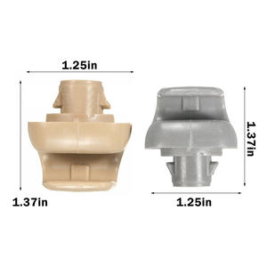 Clips de fixation pour pare-soleil Acura Honda 1,25 pouces, beige gris, ventouse PVC, pour pare-soleil de voiture - Product Image 1