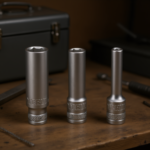 Clé à douille hexagonale longue Fervi 6 mm 8 mm 10 mm en acier au chrome vanadium - Product Image 3