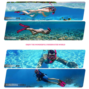 Logotipo personalizado de alta calidad TPR Blade Snorkeling deportes acuáticos aletas cortas de natación aletas de buceo - Product Image 6