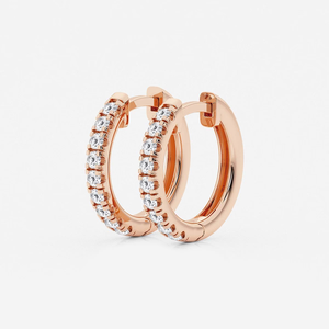 ต่างหูเพชรทรงกลม 1_2 กะรัต เพชรเลี้ยงในห้องปฏิบัติการ ประดับแบบฝรั่งเศส สำหรับผู้หญิง สวยหรู ระยิบระยับ เครื่องประดับชั้นดี ของขวัญสุดหรูแบบมินิมอล - Product Image 2