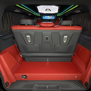 Accessori Interni per Van Executive Vito in Lega di Alluminio Portatile, Sedile Aero di Lusso in Pelle Caramello Impermeabile con LED Cielo Stellato Blu - Product Image 6