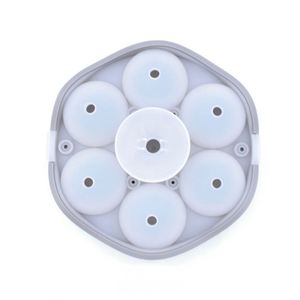 Molde de Silicona para Cubitos de Hielo, Redondo, de 7 Cavidades, Transparente, Libre de BPA, Personalizable con Logotipo, Venta al Por Mayor, Calidad Profesional - Product Image 2