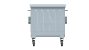 BDB BDB.10400-A Outdoor Customizable 400L <b>Pedal</b> Recycling Bin Open Top Structure Lid Spare Part - Product Image 2