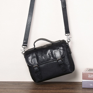 Sac messager en cuir véritable pour homme, noir, grand, durable, pour usage quotidien - Product Image 2