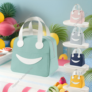 Sac à lunch fourre-tout thermique étanche isolé Durable de style simple pour le bureau de l'école à l'extérieur des sacs à lunch en polyester de pique-nique - Product Image 5