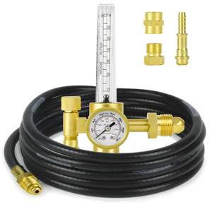 Régulateur de pression d'argon avec débitmètre et tuyau de 10 pieds pour le contrôle du gaz de soudage MIG TIG - Product Image 1