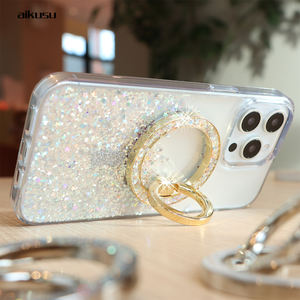 Anillo de Soporte para Teléfono Móvil con Purpurina Dorada - Product Image 3