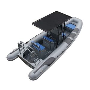 عالية الكمية 20ft RHIB 620 العميق V الألومنيوم ضلع Hypalon PVC قوارب مطاطية - Product Image 5