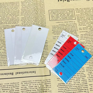 ป้ายแขวน PP หลายสีสำหรับบริการยานยนต์, ป้ายรถยนต์รูปสี่เหลี่ยมผืนผ้าพิมพ์ UV/ซิลค์สกรีน ล้างทำความสะอาดได้, ขายส่งจำนวนมาก - Product Image 2