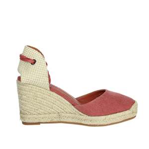 Women's Espadrilles <b>Red</b> Canvas Wedge <b>Heel</b> Trendy Shoes - Product Image 4