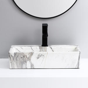 Kidoir Vente en gros Dessus de table commercial de haute qualité Moderne extérieur <span class=keywords><strong>japonais</strong></span> Céramique <span class=keywords><strong>Marbre</strong></span> Support libre Lavabo à main Waschbecken - Product Image 2