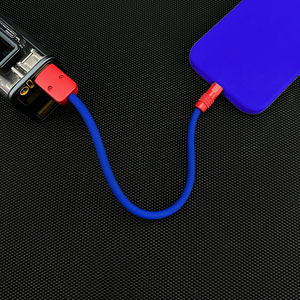 Câble USB-C court et mignon 240W, câble de charge rapide pour batterie externe, <span class=keywords><strong>cordon</strong></span> de chargeur en silicone compatible <span class=keywords><strong>avec</strong></span> les séries iPhone 17-15 - Product Image 1