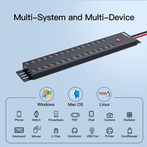 A-812 Sipolar 30 Port <strong>Usb</strong> <strong>Hub</strong> Wholesale <strong>Usb</strong> 2.0 <strong>Hub</strong> 300W Charging Station <strong>high</strong> <strong>speed</strong> <strong>Usb</strong> Splitter - Product Image 5