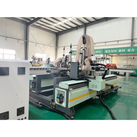 Routeur CNC automatique Machine à bois Verrouillage de trou à commande numérique et rainurage de serrure de porte pour perçage de trous Machine à mortaiser
