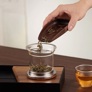 Teiera in Vetro con Separazione Tè-Acqua, Resistente al Calore, con Filtro, Tazza da Tè con Aspirazione Magnetica - Product Image 4