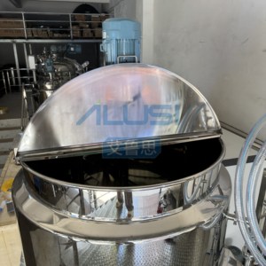 Mélangeur de détergent liquide en acier inoxydable de 1000 L avec homogénéisateur, équipement de mélange de liquides chimiques cosmétiques, ligne de production - Product Image 4