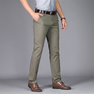 Nuovi pantaloni estivi Casual da <span class=keywords><strong>uomo</strong></span> stile coreano pantaloni lunghi da <span class=keywords><strong>uomo</strong></span> in cotone Business a gamba dritta - Product Image 3