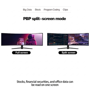 Moniteur de jeu PC incurvé <span class=keywords><strong>ultra</strong></span> large de 49 pouces 240Hz 5K PBP HDR haute résolution pour un transport rapide sur ordinateur de bureau - Product Image 3