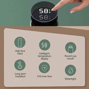 Promotion Corporate Activity Business Gift Temperature Display <b>Smart</b> Drinkware Custom Logo Printed Water Bottle - Product Image 5