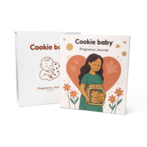 Journal de grossesse personnalisé, journal quotidien pour <span class=keywords><strong>maman</strong></span> et bébé, souvenir de souvenirs, journal de grossesse prénatal, carnet de maternité, <span class=keywords><strong>livre</strong></span> de bébé - Product Image 1