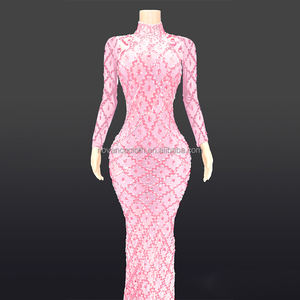 Novance במגמת מוצרים חמים שחור ארוך ערב שמלות יום הולדת מבריק קריסטל Vestidos Elegantes Para Mujer רשת שמלת כלה - Product Image 5