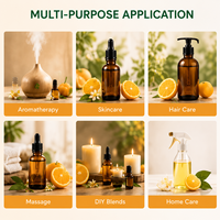 Huile parfumée 100 % pure et naturelle de zeste d'agrumes frais, fournie en gros par l'usine, pour les soins de la peau, la fabrication de bougies et les diffuseurs d'aromathérapie