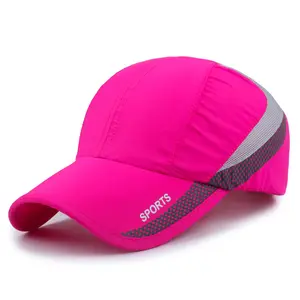 Nuovo prodotto cappello da esterno in Spandex pieghevole cappello da corsa riflettente cappelli sportivi per uomo e donna