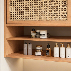 Meuble-lavabo mural de salle de bain de style antique européen classique de luxe 2026 avec <span class=keywords><strong>miroir</strong></span> LED et armoire de rangement - Product Image 6