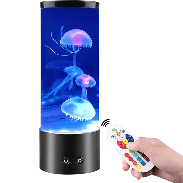 Lava Jellyfish Lamp Hot Sale Fantasy Jellyfish Lamp 7 Color Changing Electric Round Jelly Fish Aquarium Lava Lamp Jellyfish