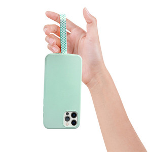 Supporto per Telefono con Cordino in Pelle PU, Impugnatura Antiscivolo per Una Mano, Supporto Cartoon per Telefono con Fascia da Polso - Product Image 4