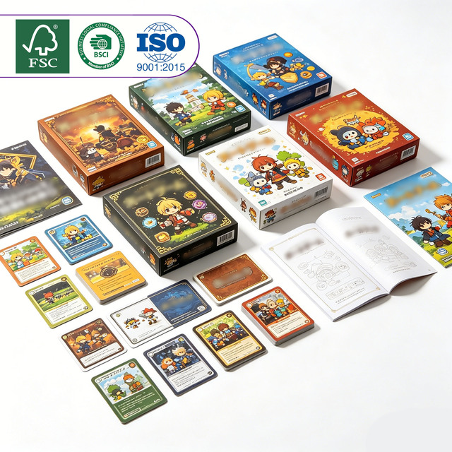 Custom Creative Portable Paper Card & Packaging Set | Personalized High-Definition Multi-Theme Board Games Accessories (Durable)