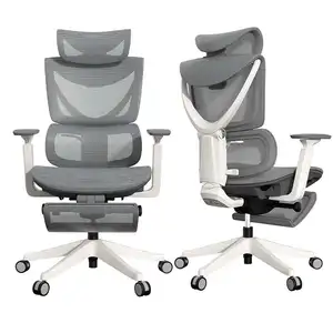 Hoge Kwaliteit 4d Armsteun Baas Draaibare Computer Comfortabele Executive Full Mesh Luxe Ergonomische Bureaustoel