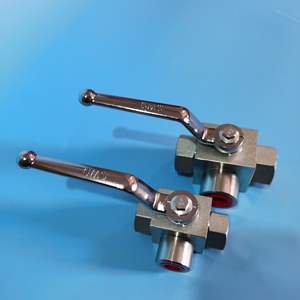 Válvula de Bola Hidráulica de Alta Presión de Tres Vías KHB3K G1 4 3 8 1 2 3 4 G1 G1 1 4 Rosca Interna - Product Image 1