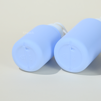 Bouteille en plastique PE de luxe avec logo personnalisé pour contenants de crème cosmétique, souple, compressible, recyclable, emballage multi-capacités pour soins de la peau