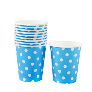 Dùng Một Lần 250Ml Sinh Nhật Đảng Đầy Màu Sắc Dot Cốc Giấy 9 Oz Dot Cốc Giấy Nguồn Cung Cấp Bên Tại Chỗ Bán Buôn - Product Image 5