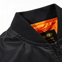 Veste Aviateur MA-1 Bomber Usine OEM ODM Personnalisée Broderie Impression Veste de Pilote pour Hommes Streetwear et Vêtements d'Extérieur