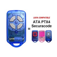 Control Remoto para Abridor de Puerta de Garaje ATA PTX4 GDO 2v7/4v3/7v1/9v1, 433mhz, Código Variable, Duplicador de Control Remoto para Garaje