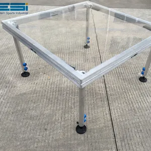 ESI -Clear Glass Stage Portable Dance Platform Transparent Acrylic Glass Stage For Swimming Pool