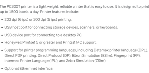เครื่องพิมพ์แบบถ่ายโอนความร้อนตั้งโต๊ะ PC310T ความละเอียด 203dpi 300dpi สภาพใหม่และเป็นของแท้พร้อมส่ง - Product Image 4