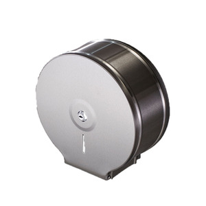 Stainless Steel Large Roll Toilet <b>Paper</b> <b>Holder</b> Circular Wall Mounted Waterproof Commercial Model - Product Image 1
