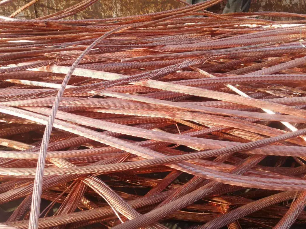 Molino rojo de alta calidad-chatarra de alambre de cobre de alta pureza de cobre de bayas 99.99% con precio al por mayor