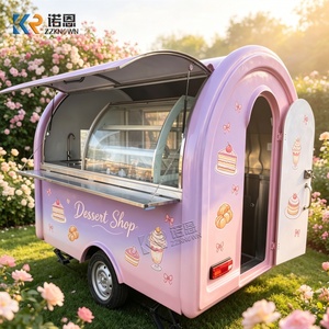 Gerobak Makanan Mobile Berbahan Fiberglass, Dapur Luar Ruangan, Dapat Ditarik, Gerobak Jajanan Jalanan, Penjual Pasar Malam, Bisnis Katering, Startup - Product Image 2