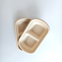 Tempat Saus Multi-Kompartemen - Baki Saus 2/3 Grid untuk Hot Pot, BBQ, Saus Celup
