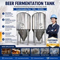 Fermenteur conique pour brassage à domicile en acier inoxydable 200L 500L 1000L 1Bbl 3Bbl 5Bbl 7Bbl
