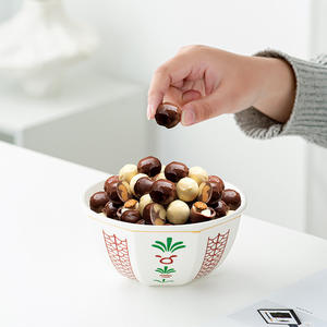 Juego de Tazones de Cerámica para Postre de 6 Pulgadas, Diseño de Tulipán, Personalizado para Uso en Microondas/Horno, Tazón de Chocolate Tradicional Árabe para Festividades - Product Image 4