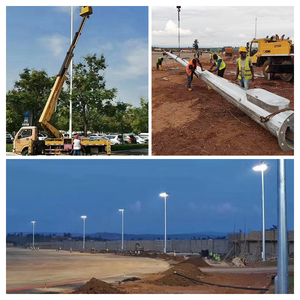 Nhà Sản Xuất Miễn Phí Thiết Kế Hình Bát Giác Côn 4M 6M 8M 10M 12M Nhúng Nóng Thép Mạ Kẽm Ngoài Trời Đèn Cực Bài Ánh Sáng Đường Phố Cực - Product Image 6